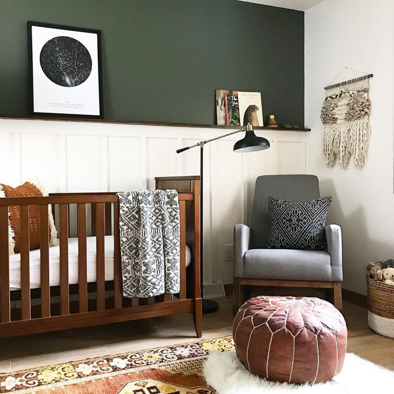 MidCentury Modern Nursery Design Photo by WayfairAtHome